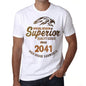 2041 Special Session Superior Since 2041 Mens T-Shirt White Birthday Gift 00522 - White / Xs - Casual
