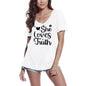 ULTRABASIC Damen-T-Shirt She Loves Truth – kurzärmeliges T-Shirt