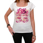33 Lille City With Number Womens Short Sleeve Round White T-Shirt 00008 - Casual