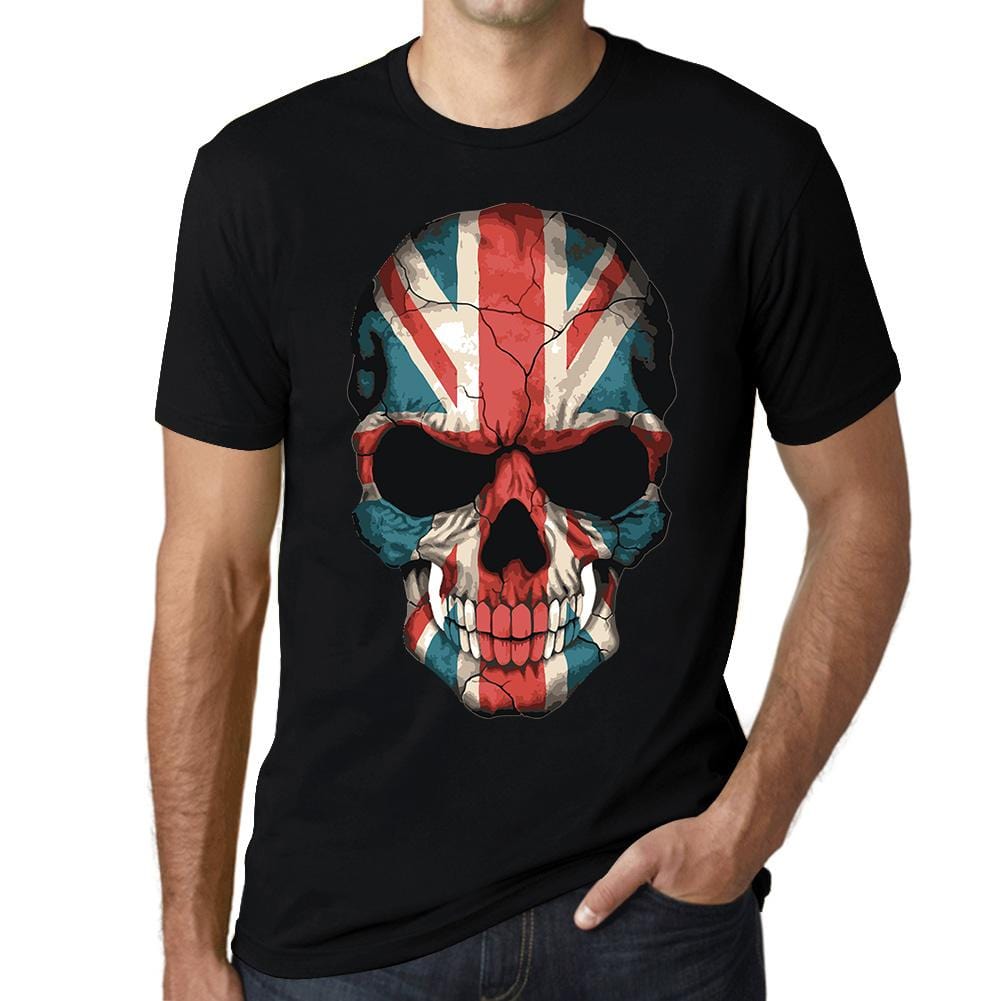 ULTRABASIC Graphic Men's T-Shirt - United Kingdom Skull Shirt - Great Britain Tee skulls ahirt clothes style tee shirts black printed tshirt womens hoodies badass funny gym punisher texas novelty vintage unique ghost humor gift saying quote halloween thanksgiving brutal death metal goonies love christian camisetas valentine death