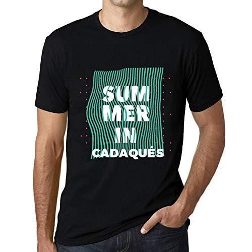 Ultrabasic - Homme Graphique Summer in CADAQU…S Noir Profond