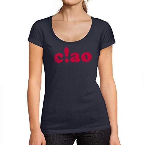 Ultrabasic - T-Shirt für Damen mit rundem Dekolleté Ciao French Marine