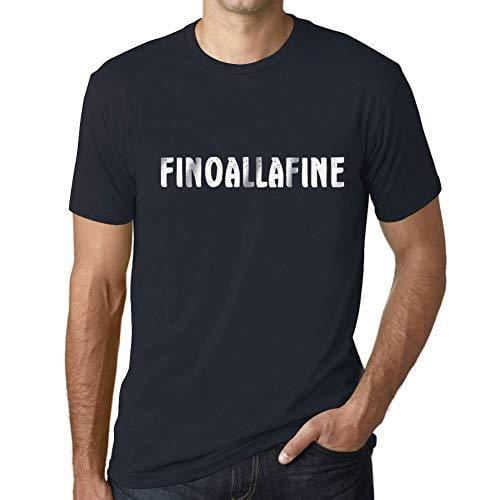 Ultrabasic - Homme T-Shirt Graphique Finoallafine Marine