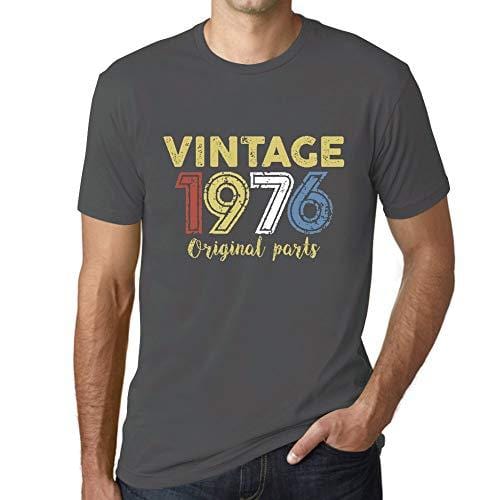 Ultrabasic - Homme Graphique Vintage 1976 T-Shirt Gris Souris