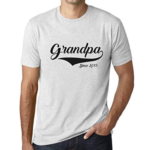 Ultrabasic - Homme T-Shirt Graphique Depuis 2015 Blanc Chiné