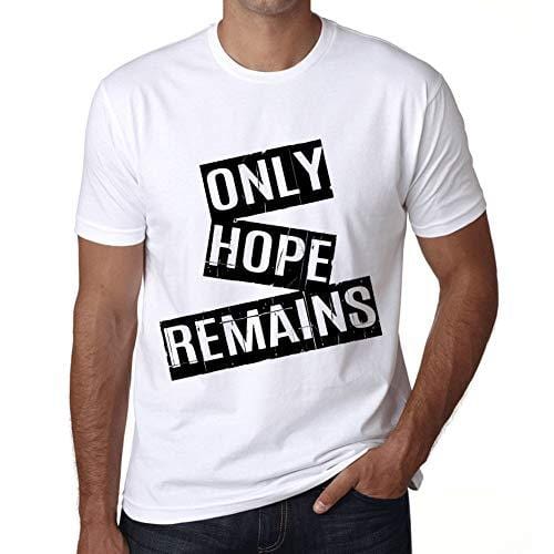 Ultrabasic - Homme T-Shirt Graphique Only Hopes Remain T-Shirt Cadeau Lettre d'impression Blanc