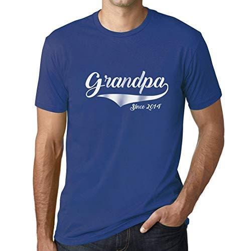 Ultrabasic - Homme T-Shirt Graphique Grandpa Since 2014 T-Shirt Funny Royal