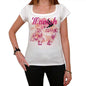 47 Munich City With Number Womens Short Sleeve Round White T-Shirt 00008 - White / Xs - Casual