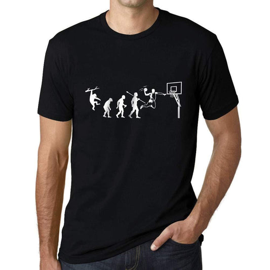 Ultrabasic - T-Shirt Unisex Graphique Évolution du Basket Noir Profond