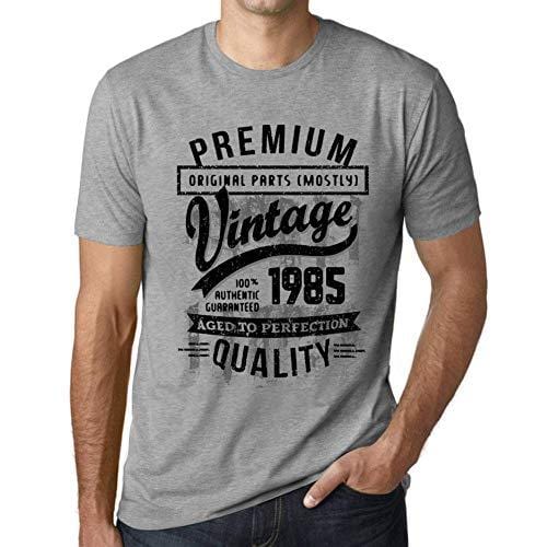 Ultrabasic - Homme T-Shirt Graphique 1985 Aged to Perfection Tee Shirt Cadeau d'anniversaire