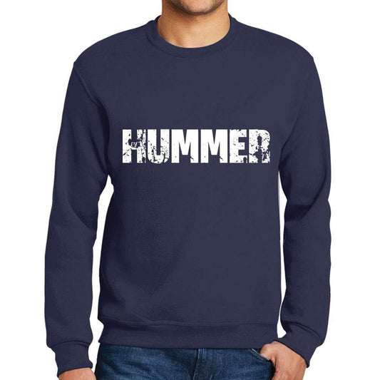 Ultrabasic Homme Imprimé Graphique Sweat-Shirt Popular Words Hummer French Marine