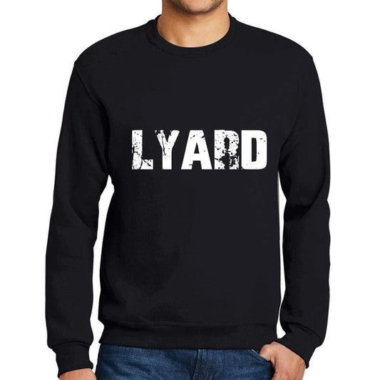 Ultrabasic Homme Imprimé Graphique Sweat-Shirt Popular Words LYARD Noir Profond