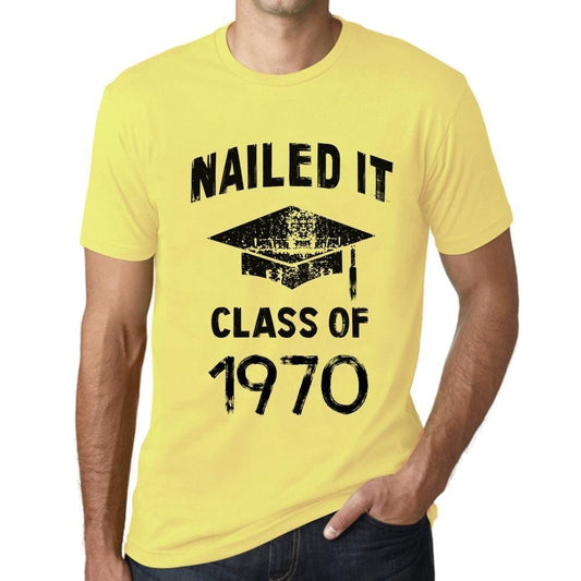 Homme T Shirt Graphique Imprimé Vintage Tee Nailed it Class of 1970