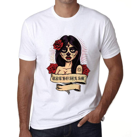 Ultrabasic - Homme T-Shirt Graphique Women Flower Tattoo Enthusiasm