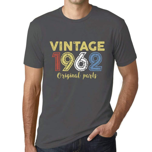 Ultrabasic - Homme Graphique Vintage 1962 T-Shirt Gris Souris