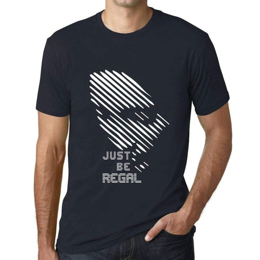 Ultrabasic - Herren T-Shirt Graphique Just be Regal Marine