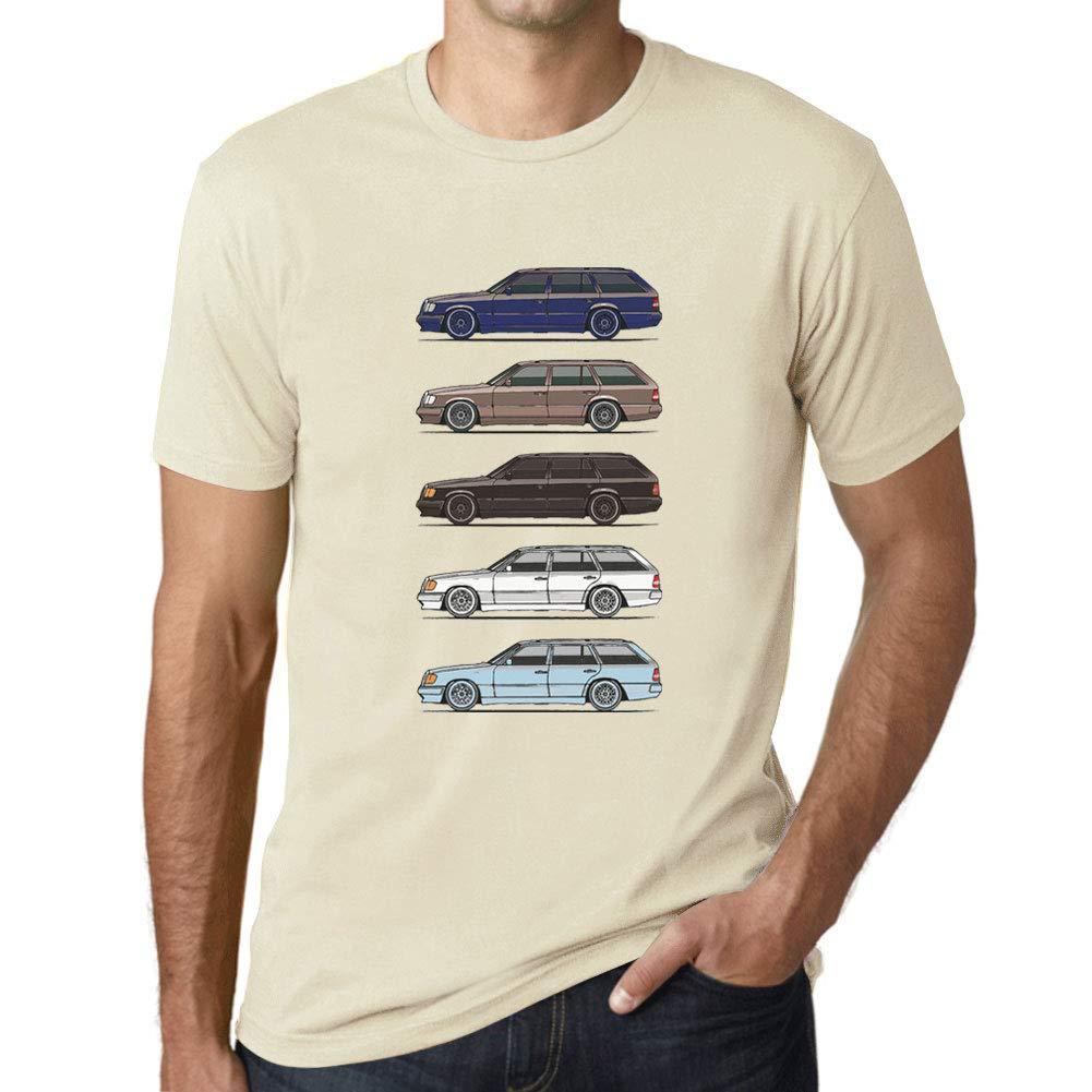 Ultrabasic - Homme Graphique Voiture Classique W124 S124 Voiture de Classe T-Shirt Natruel