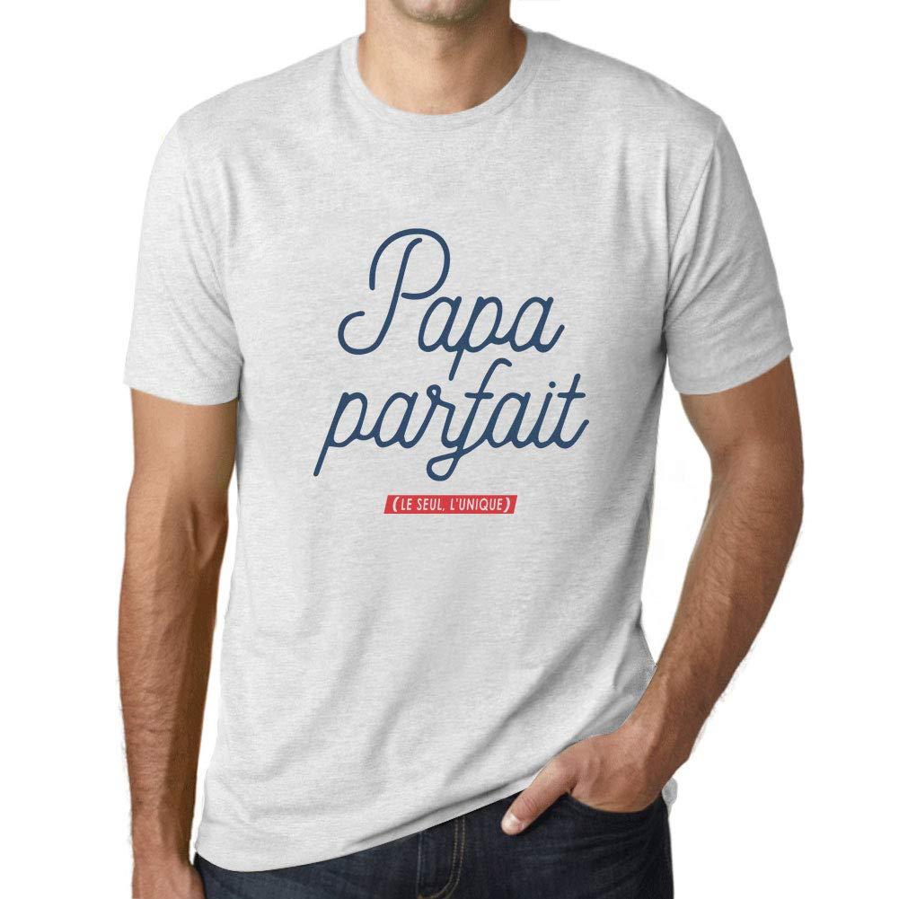 Ultrabasic - Homme Graphique Papa Parfait T-Shirt Marine Lettre