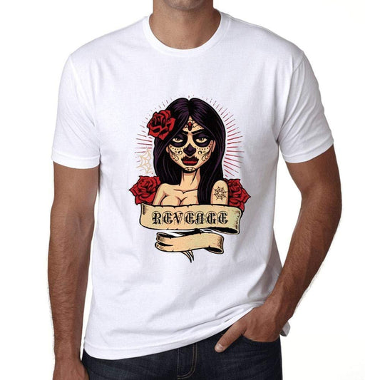 Ultrabasic - Homme T-Shirt Graphique Damen Flower Tattoo Revenge