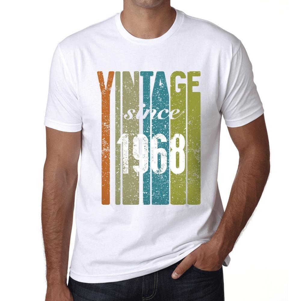 Homme Tee Vintage T Shirt 1968, Vintage depuis 1968