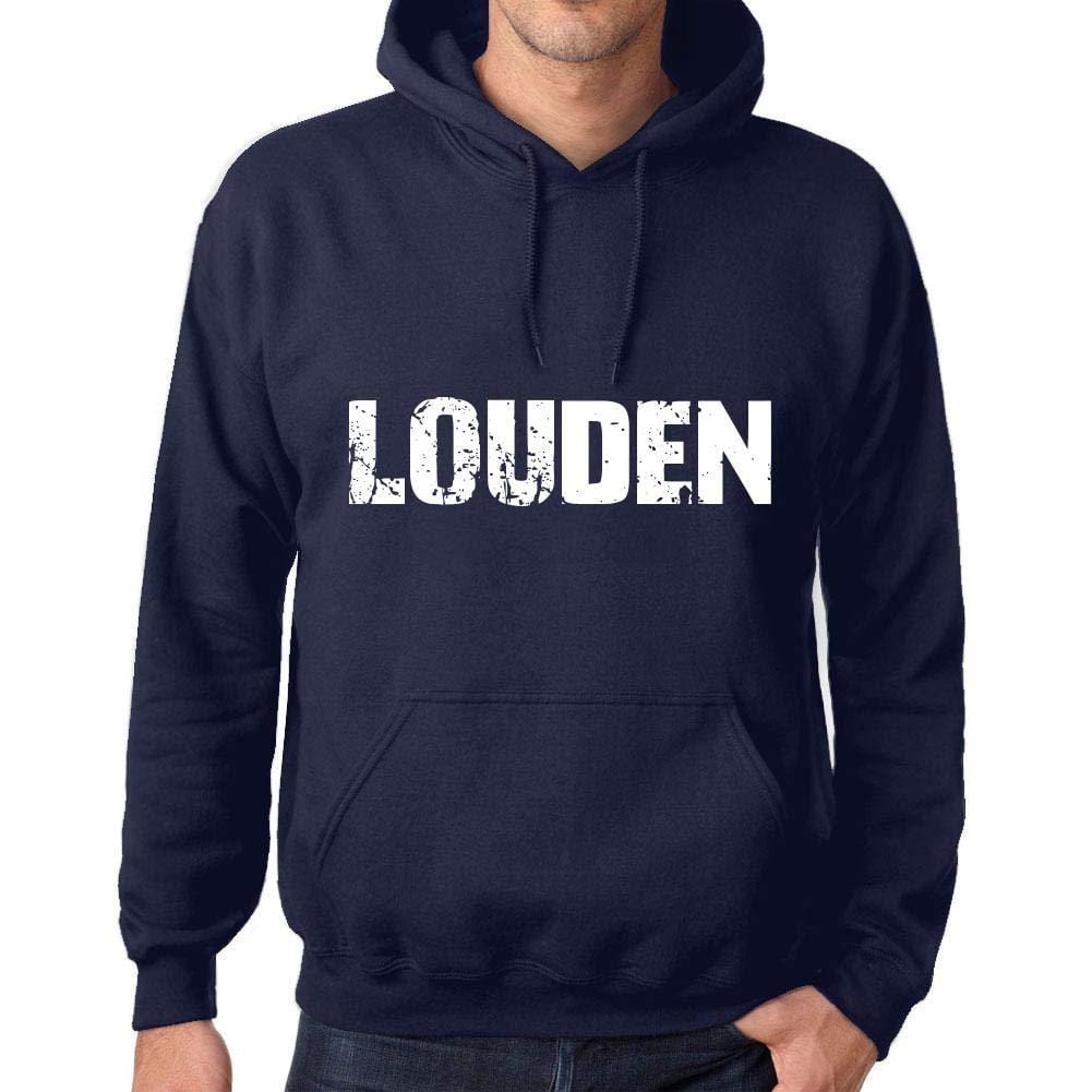 Ultrabasic Homme Femme Unisex Sweat à Capuche Hoodie Popular Words Louden French Marine