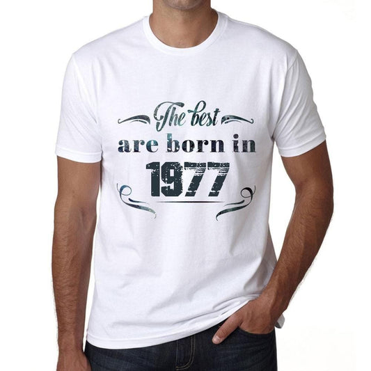 Homme Tee Vintage T Shirt The Best are Born in 1977