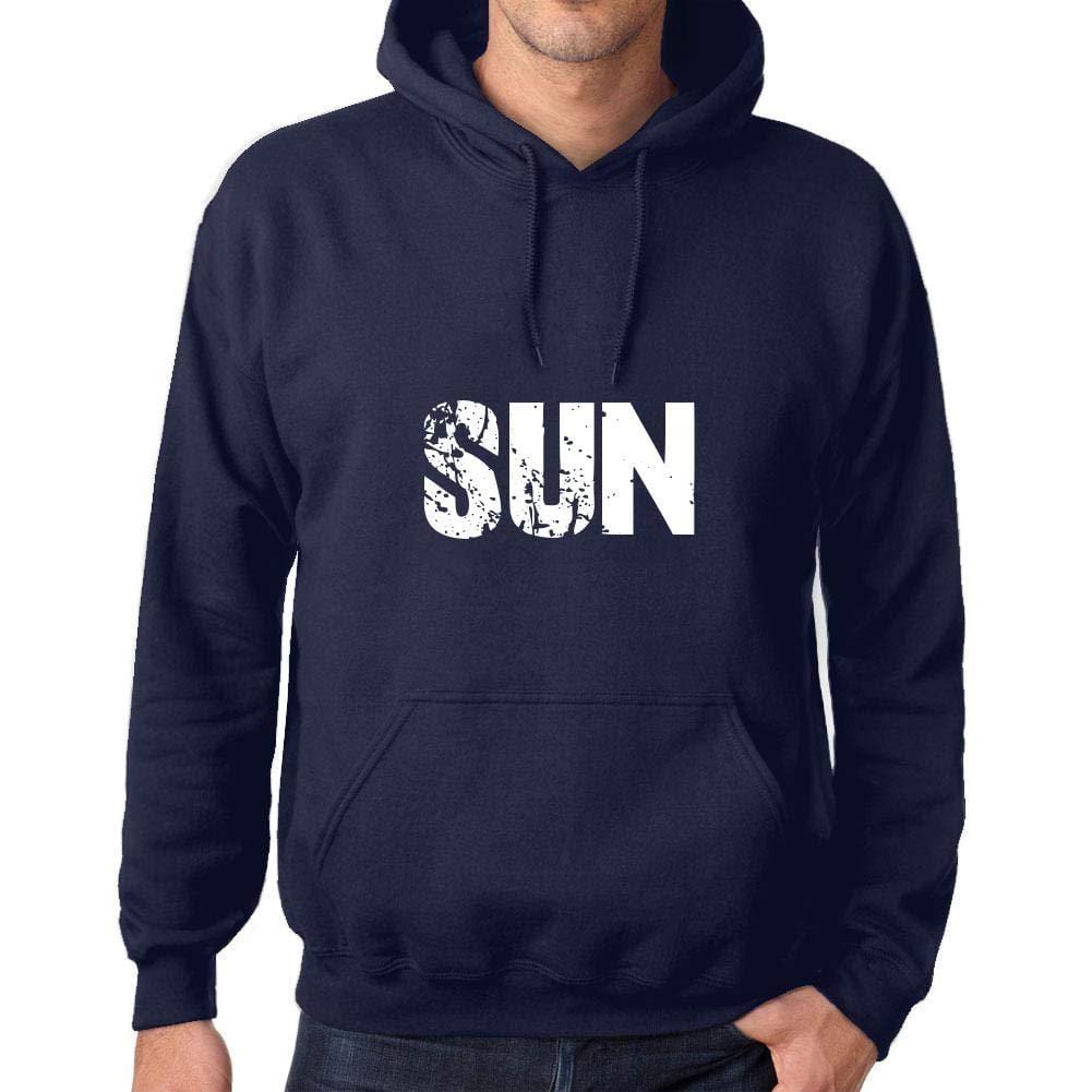 Ultrabasic Homme Femme Unisex Sweat à Capuche Hoodie Popular Words Sun French Marine