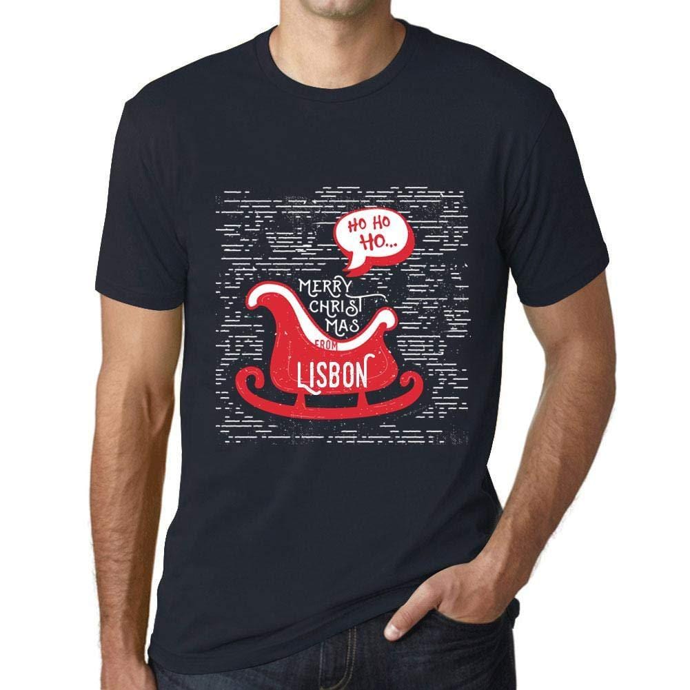 Ultrabasic Homme T-Shirt Graphique Merry Christmas from Lisbon Marine