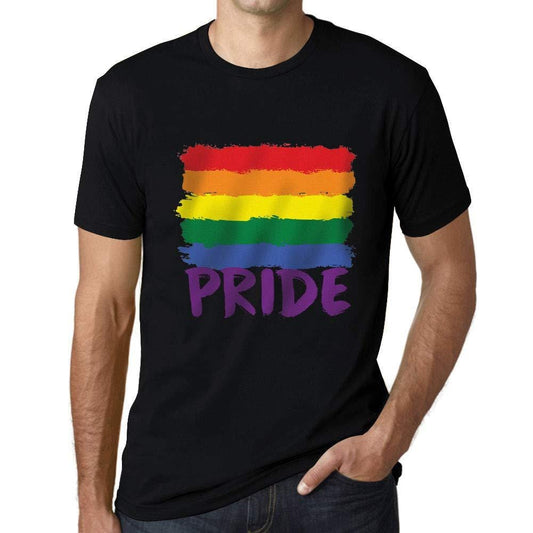 Ultrabasic T-Shirt Graphique Homme LGBT Pride <span>Noir Profond</span>