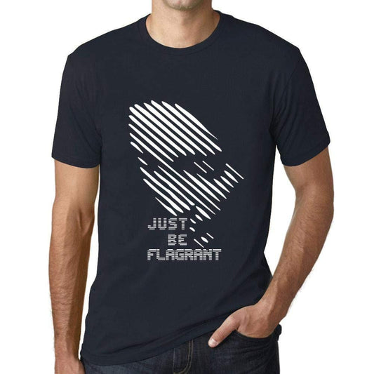 Ultrabasic - Homme T-Shirt Graphique Just be FLAGRANT Marine