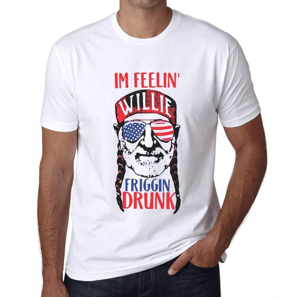 Ultrabasic - Men's Graphic Printed Im Feelin Willie Friggin Drunk 4th July