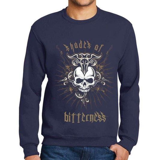 Ultrabasic - Homme Graphique Shades of Bitterness T-Shirt Imprimé Lettres Marine