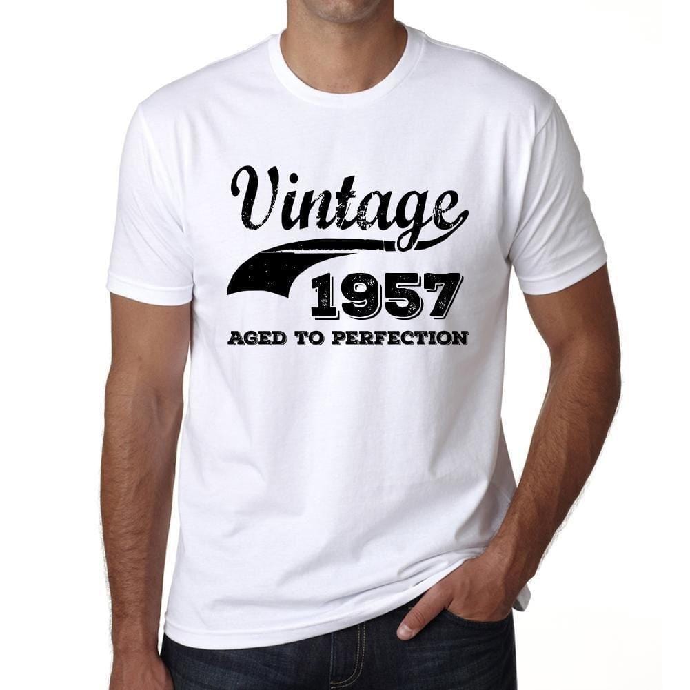 Homme Tee Vintage T Shirt Vintage vieilli à la Perfection 1957