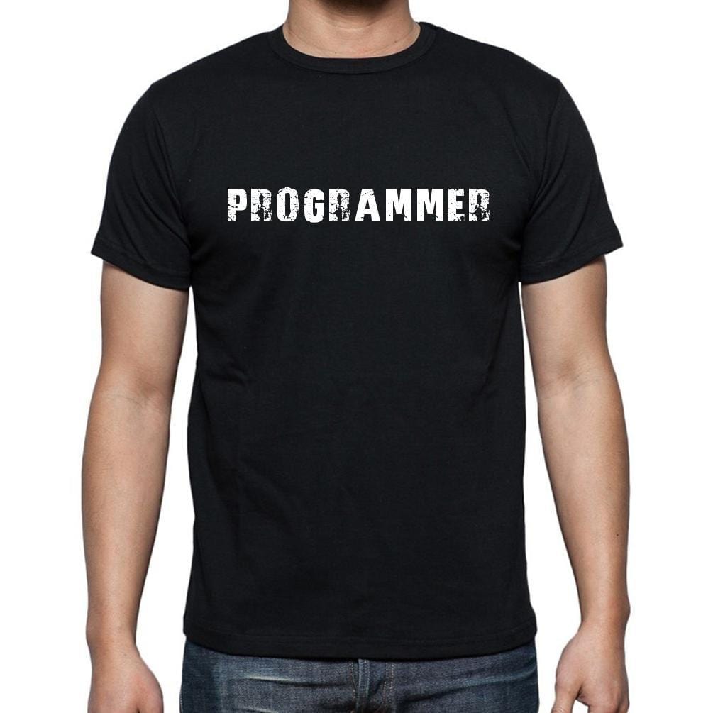 Programmer, t-Shirt pour Homme, en Coton, col Rond, Noir