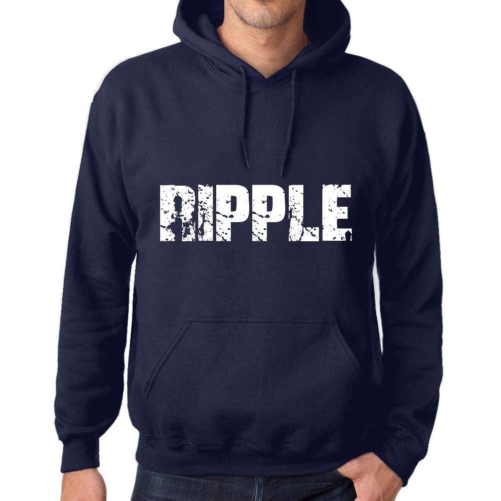 Ultrabasic Homme Femme Unisex Sweat à Capuche Hoodie Popular Words Ripple French Marine