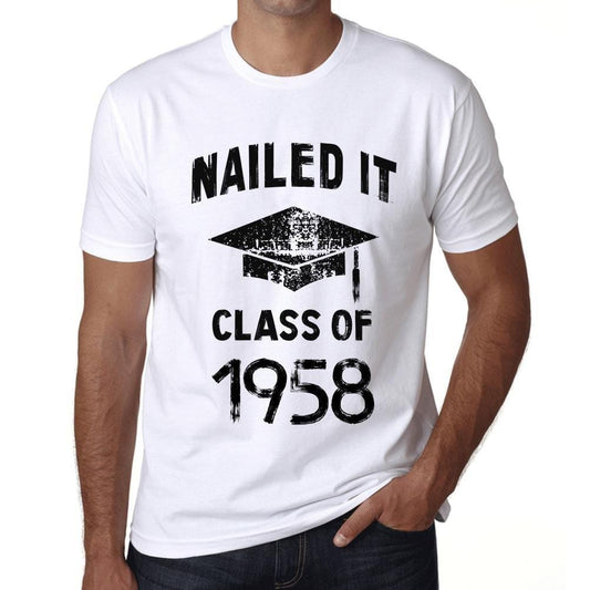 Homme T Shirt Graphique Imprimé Vintage Tee Nailed it Class of 1958