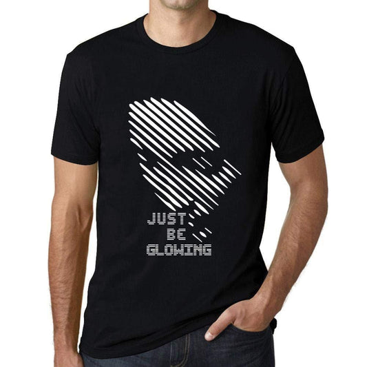 Ultrabasic - Homme T-Shirt Graphique Just be Glowing Noir Profond