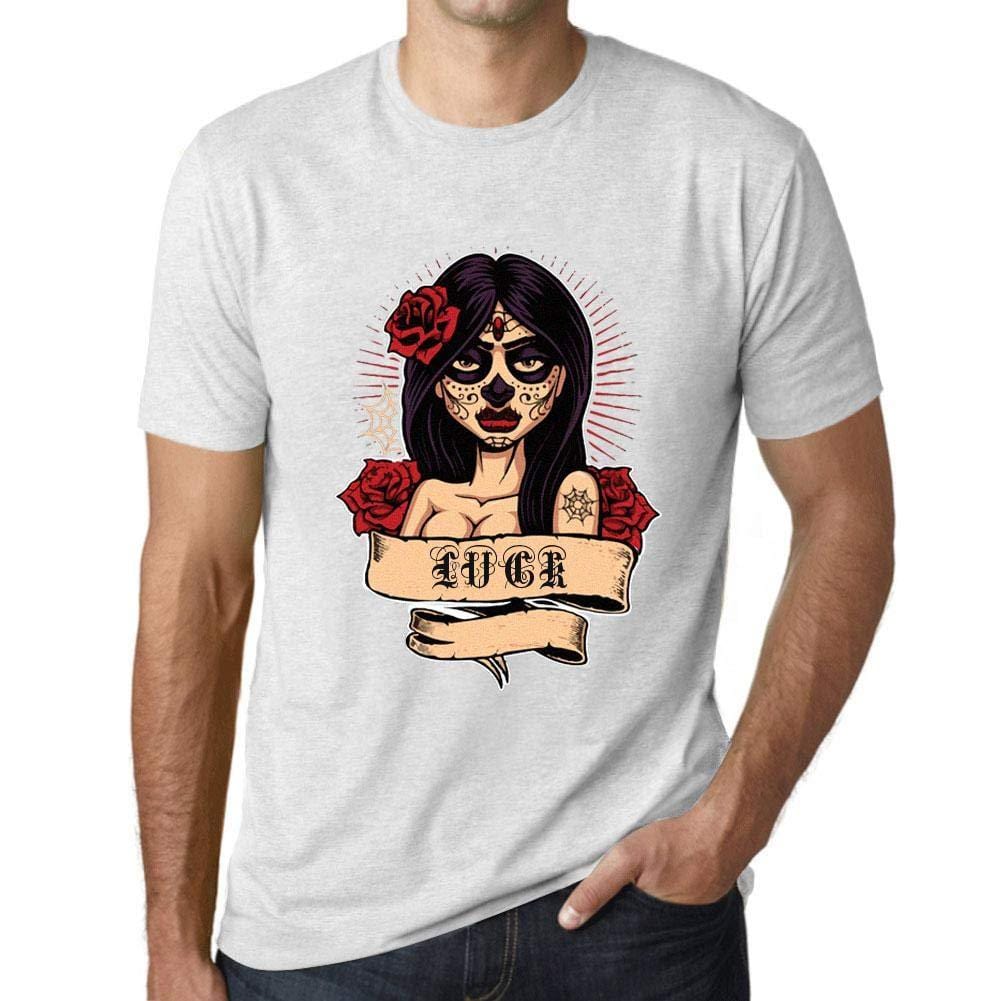 Ultrabasic - Homme T-Shirt Graphique Women Flower Tattoo Luck