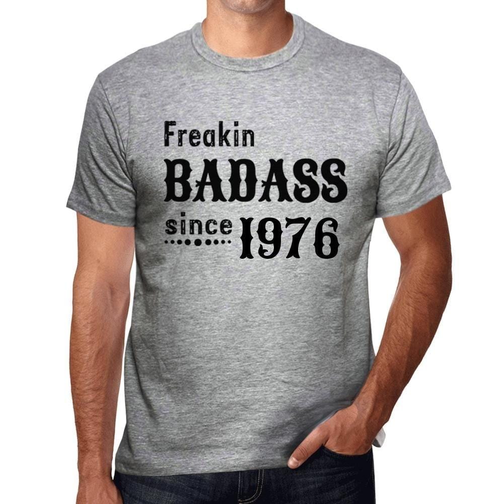 Homme Tee Vintage T Shirt Freakin Badass Since 1976