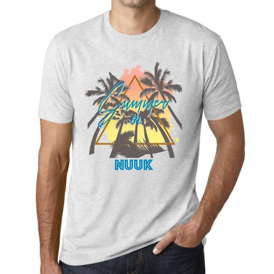 Men’s <span>Graphic</span> T-Shirt Summer Triangle Nuuk Vintage White - ULTRABASIC