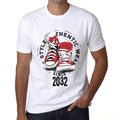 Men's Vintage Tee Shirt Graphic T shirt Authentic Style Since 2032 White
