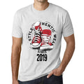 Men's Vintage Tee Shirt Graphic T shirt Authentic Style Since 2019 Vintage White
