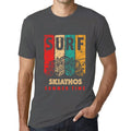 Men's Graphic T-Shirt Surf Summer Time SKIATHOS Mouse Grey