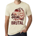 Men's Graphic T-Shirt Strong Wolf And BRUTAL Natural