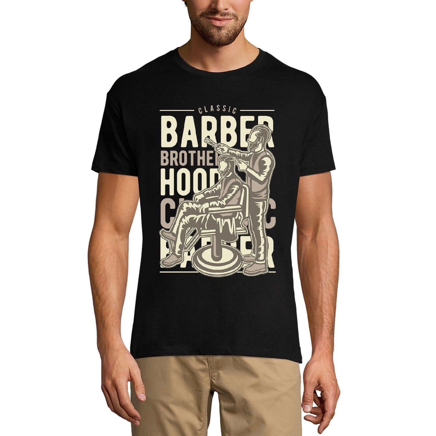 ULTRABASIC Herren-Grafik-T-Shirt Barber Brotherhood – Vintage-Shirt für Männer