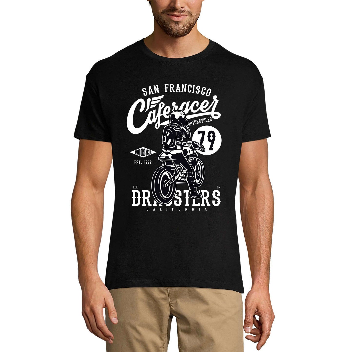 ULTRABASIC Herren T-Shirt Caferacer Since 79 San Francisco – Motorradshirt für Herren