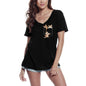 ULTRABASIC T-Shirt Femme Chats dans la Poche - T-Shirt Drôle Amoureux des Chatons