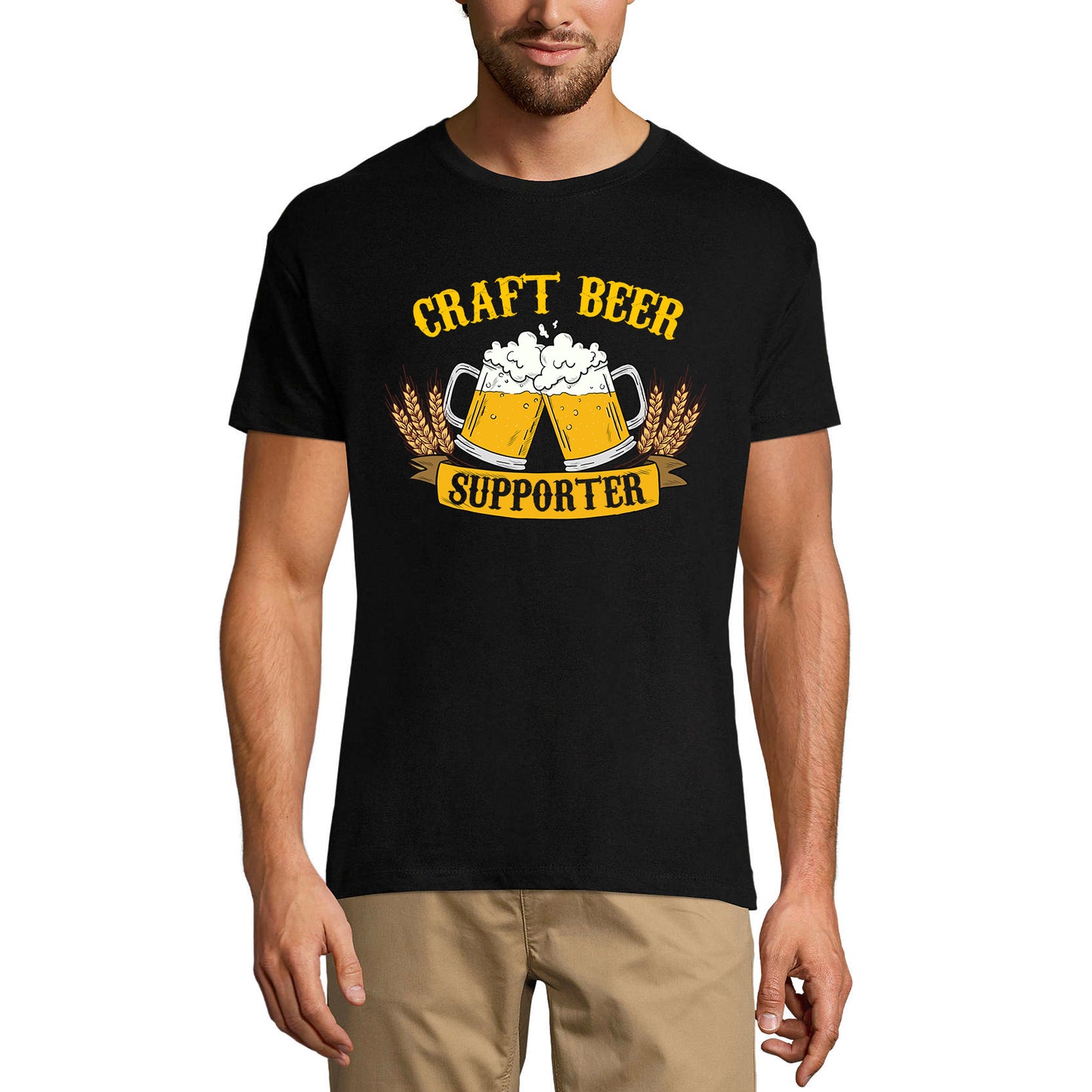 ULTRABASIC Herren T-Shirt Craft Beer Supporter – Lustiges Bierliebhaber-T-Shirt
