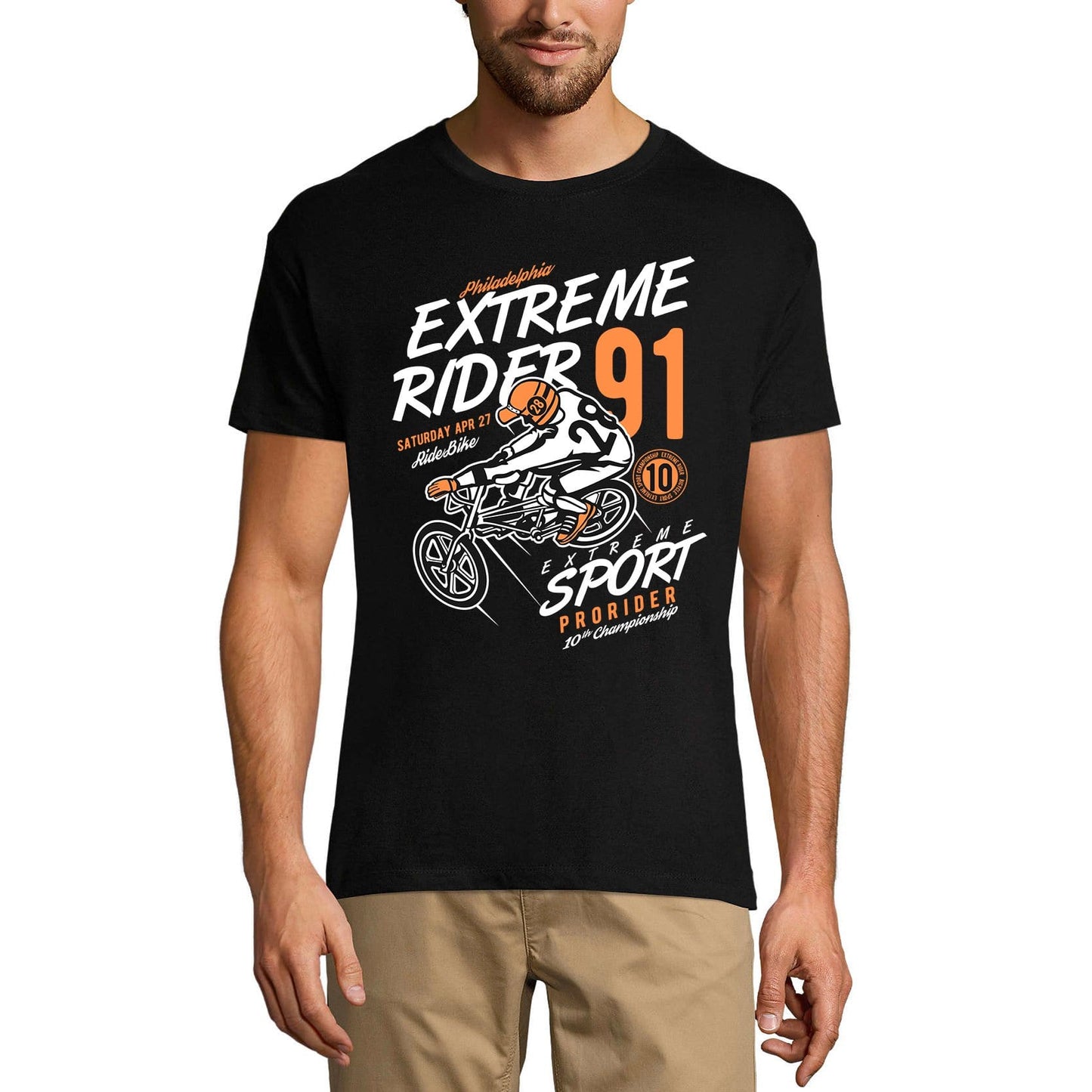 ULTRABASIC Herren T-Shirt Philadelphia Extreme Rider Since 1991 T-Shirt