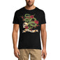 ULTRABASIC Herren-Grafik-T-Shirt Death Flower Snake – Totenkopf-Shirt für Männer